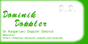 dominik doppler business card